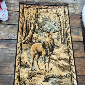 Donated***Vintage 70s dear blanket for wall decor boho hippie